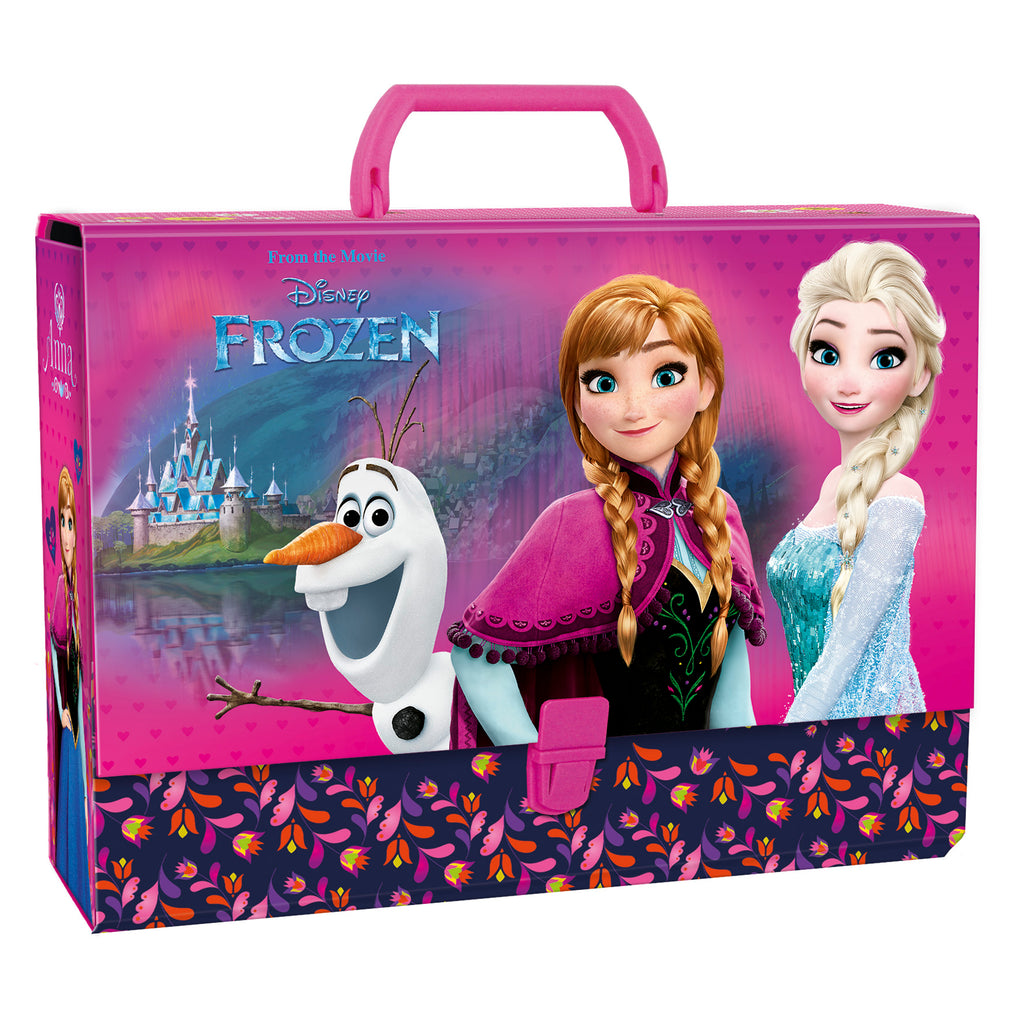 Disney Frozen Eiskönigin Elsa Olaf A4 Mappe Heftbox Koffer mit Verschluss +Griff