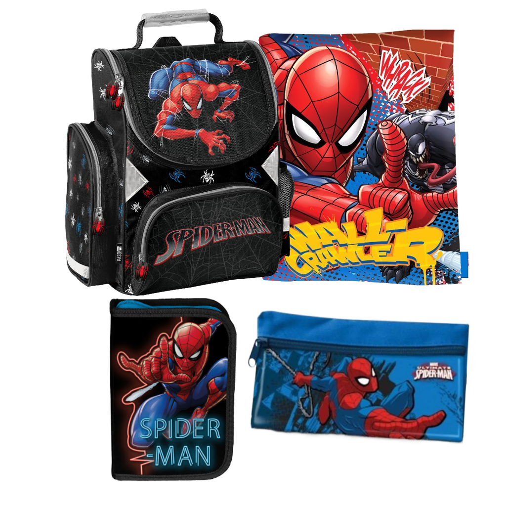 Spiderman 4 t Set SCHULRANZEN Ranzen Federmappe Tornister TASCHE Marvel Spider