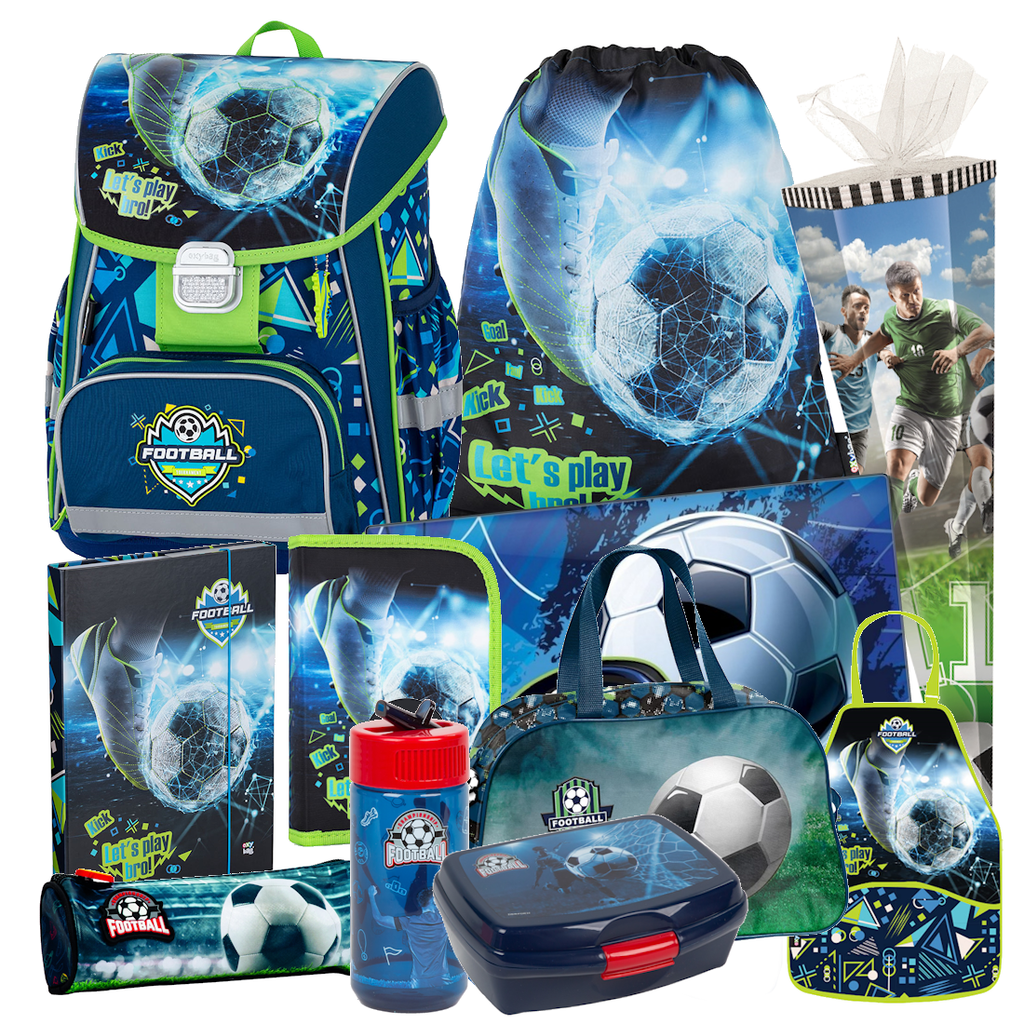 Fussball Ball 11 tl* Set SCHULRANZEN Ranzen Tornister Schultüte Tasche Football