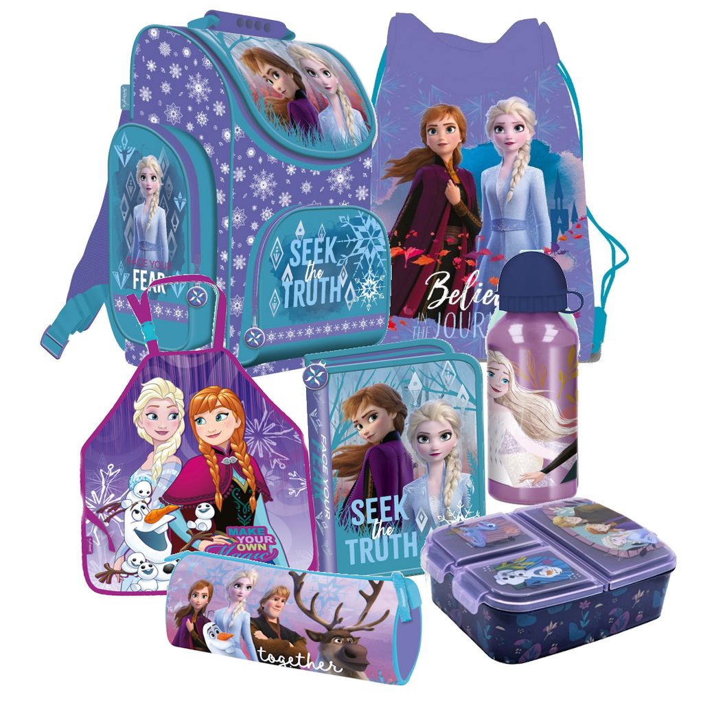 FROZEN Elsa EISKÖNIGIN 6Teile Set SCHULRANZEN RANZEN FEDERMAPPE TASCHE TORNISTER