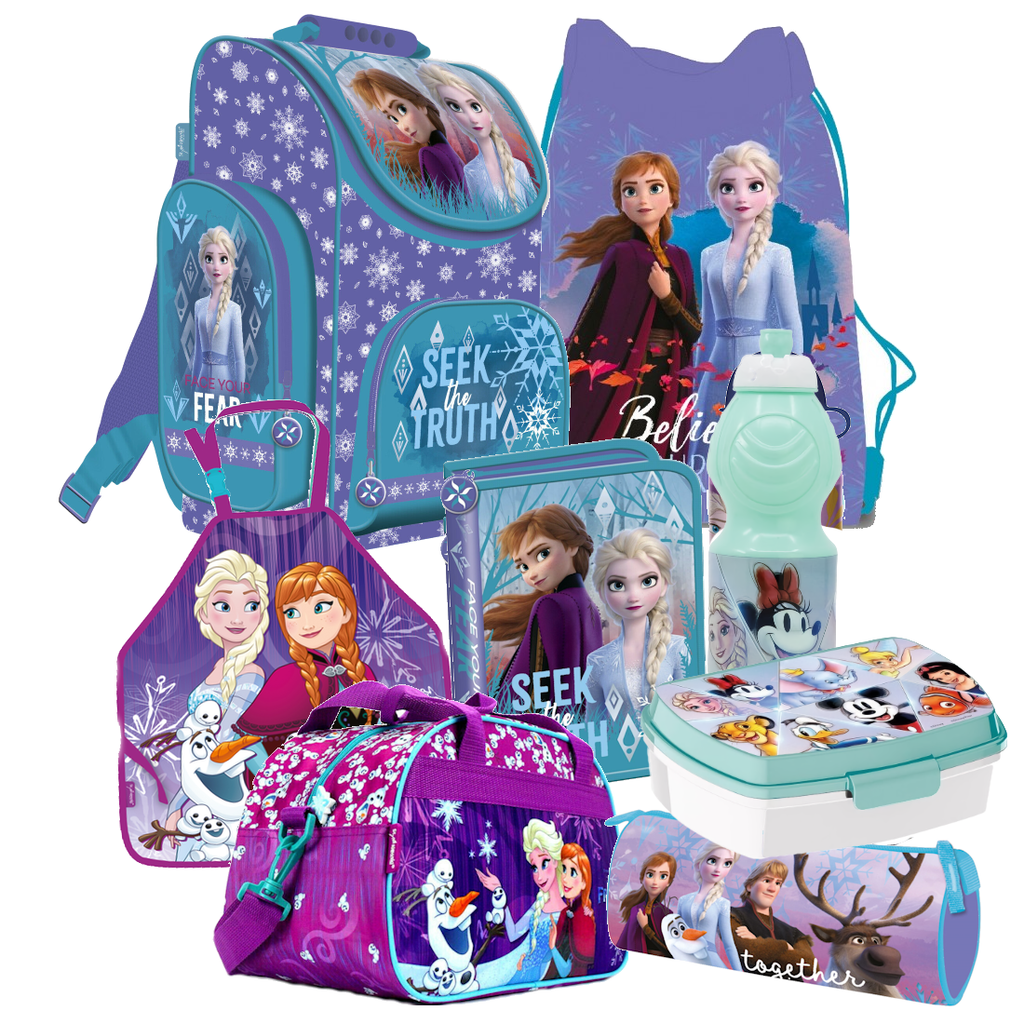 FROZEN Elsa EISKÖNIGIN 8 tl Set SCHULRANZEN Ranzen Federmappe Tasche TORNISTER s