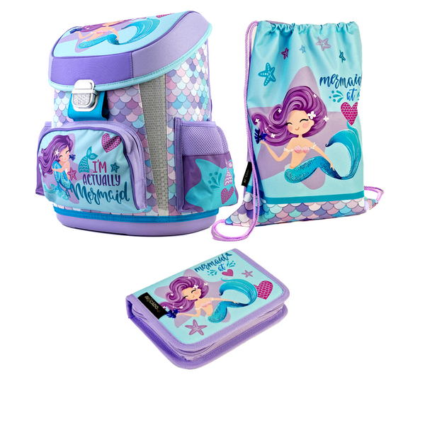 Mermaid Meerjungfrau 6 Teile Set SCHULRANZEN Ranzen Tornister Federmappe Tasche