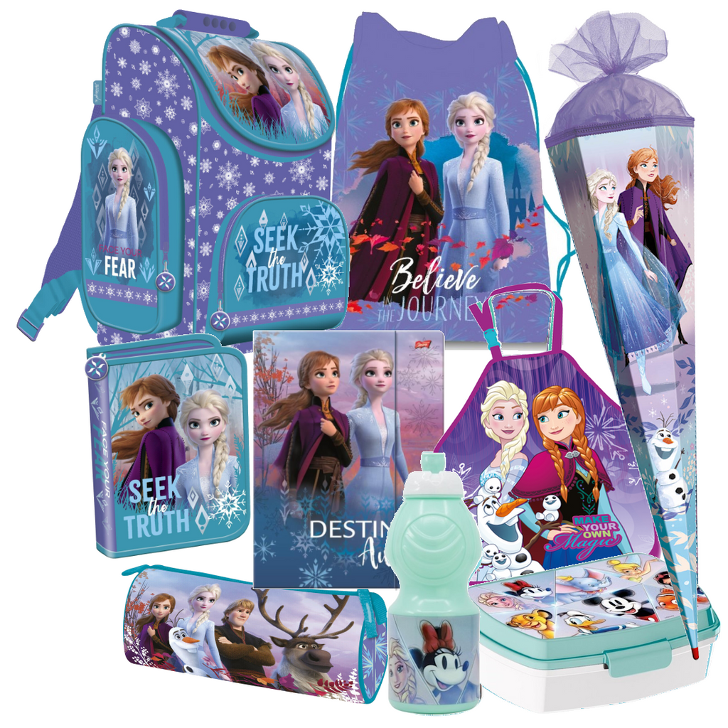 Frozen II 2 Eiskönigin Disney 9 tl SCHULRANZEN Ranzen SCHULTÜTE 85 Set TORNISTER