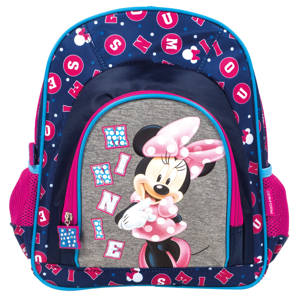 Disney Minnie Mouse Maus RUCKSACK TASCHE KINDERGARTEN Schulrucksack blau