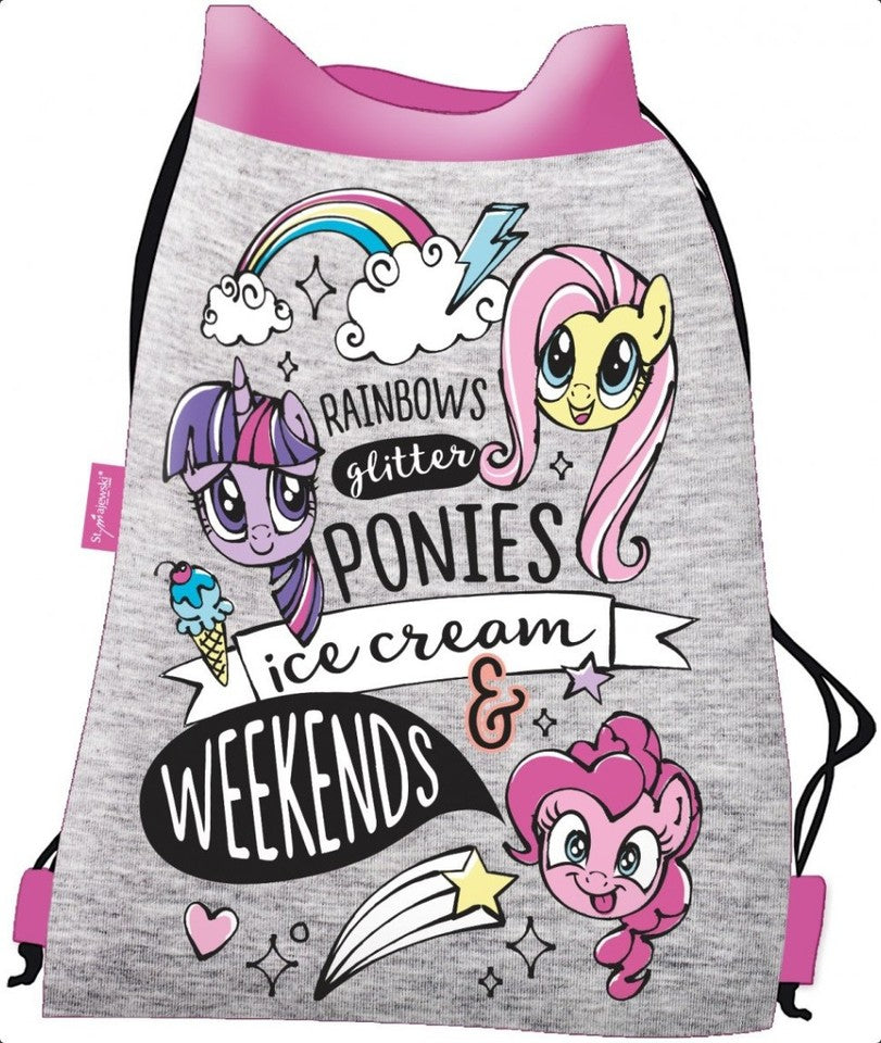 LITTLE PONY Pferd EINHORN Tasche SPORTTASCHE TURNBEUTEL Rucksack Rainbow Unicorn
