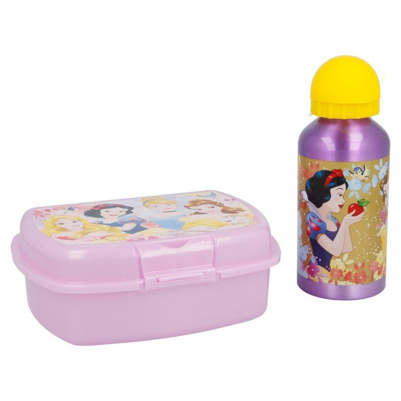Disney Princess Prinzessin BROTDOSE BROTZEITDOSE LUNCHBOX + TRINKFLASCHE FLASCHE