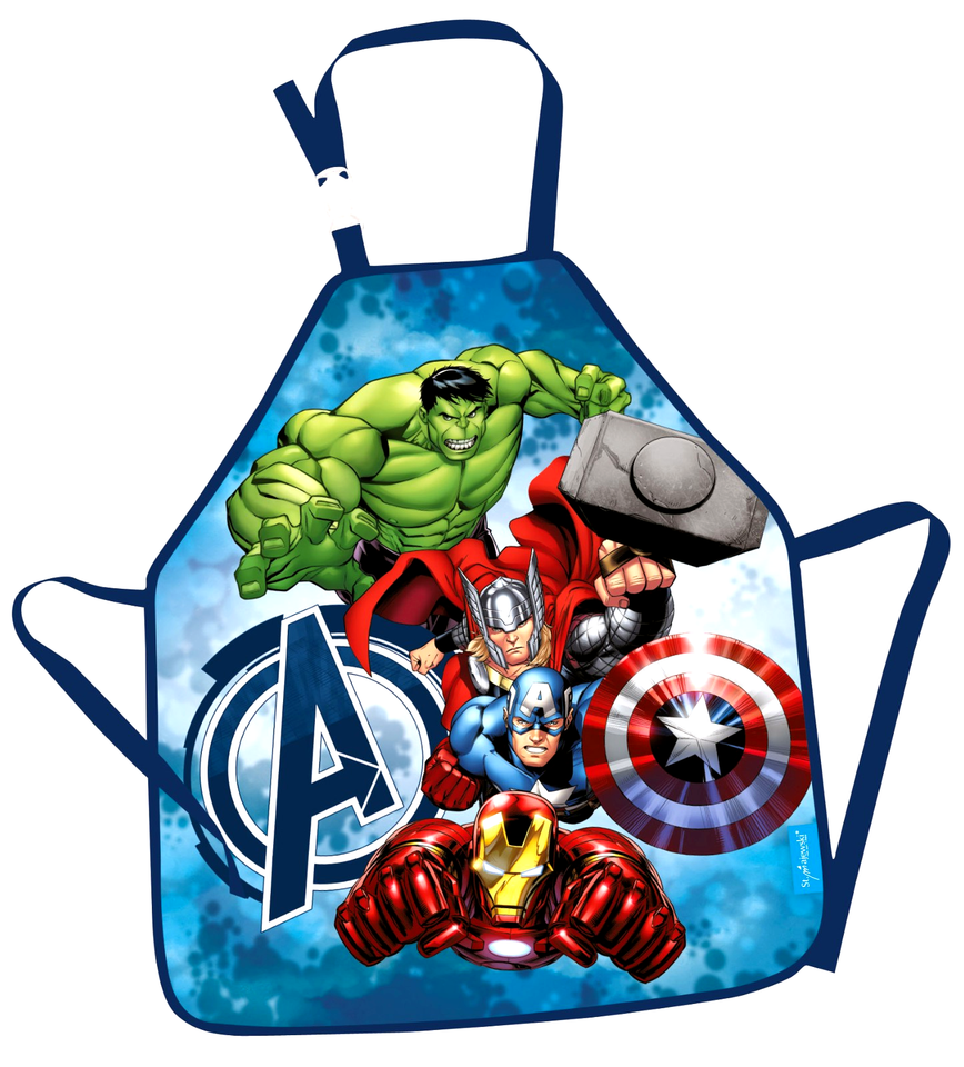 Avengers Hulk Captain America Iron man Thor SCHÜRZE MALSCHÜRZE Kinderschürze neu