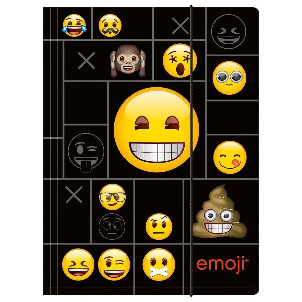 Smile Emoji A4 Gummizugmappe Gummizug Mappe Eckspanner