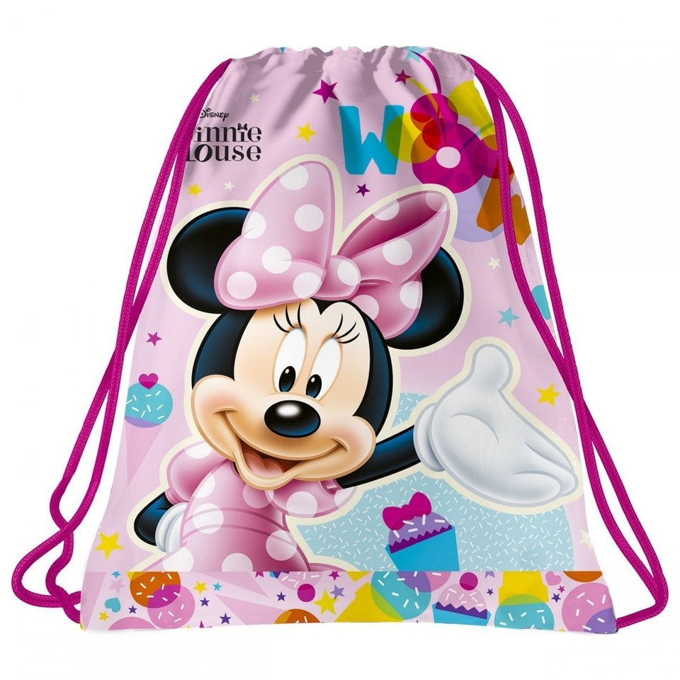Disney Minnie Maus Mouse Tasche SPORTTASCHE TURNBEUTEL Schuhbeutel Rosa wow