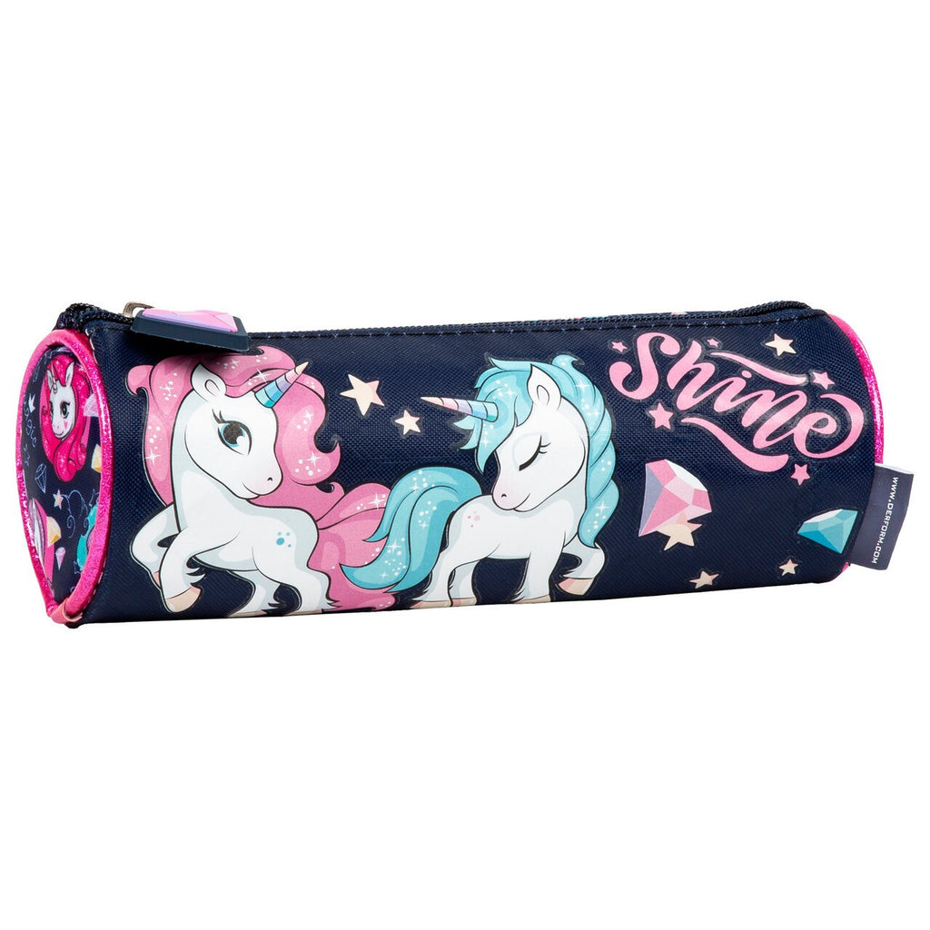 Pony Einhorn Unicorn Pferd Horse Schlamperrolle Mäppchen FEDERTASCHE FEDERMAPPE