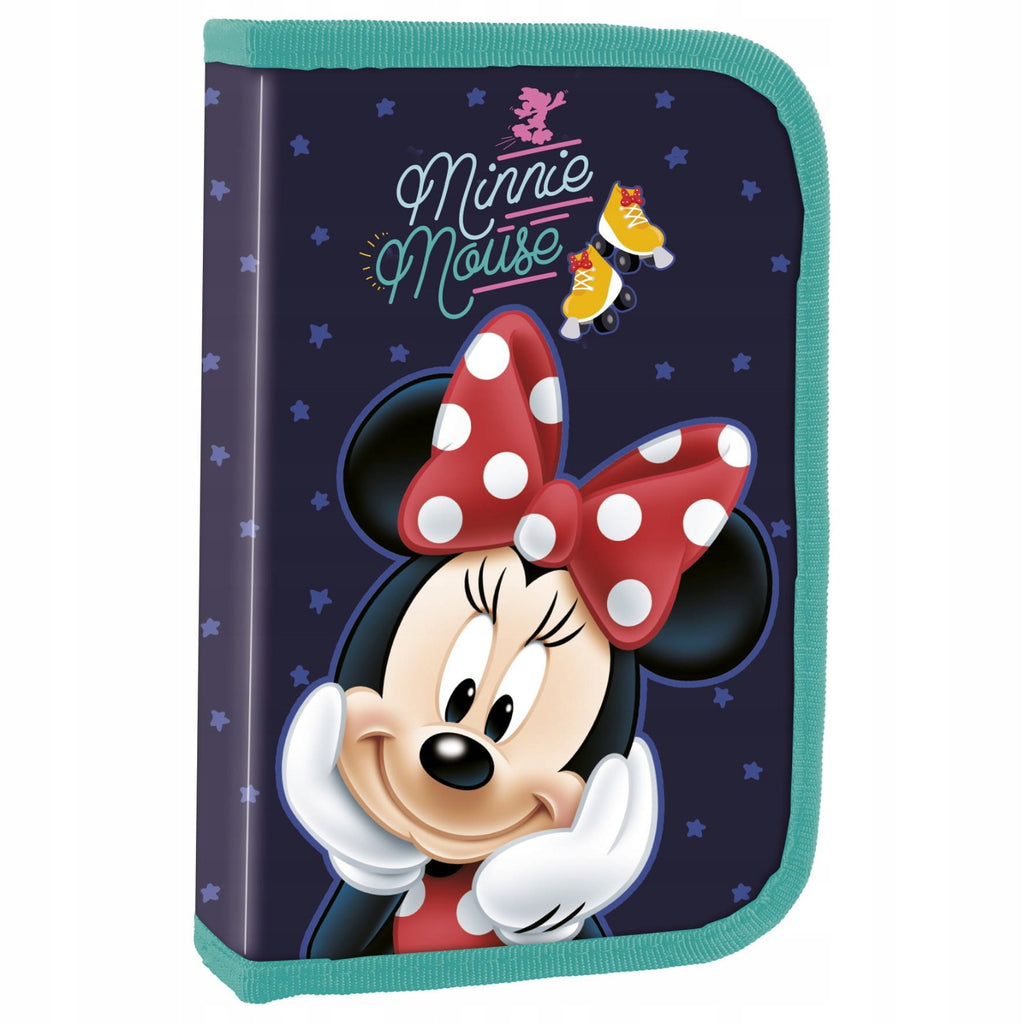 Disney Minnie Maus Mouse FEDERTASCHE FEDERMAPPE Federmäppchen Etui blau