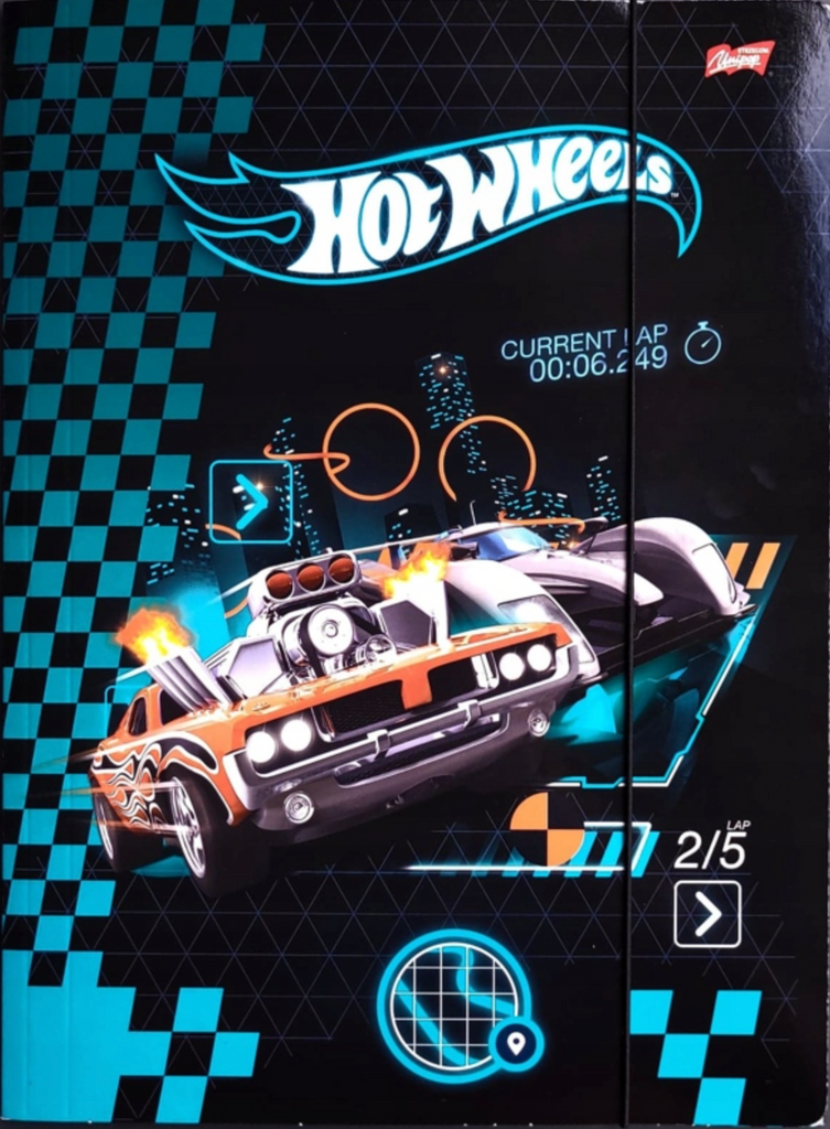 Hot Wheels Cars Autos A4 Gummizugmappe Gummizug Mappe Eckspanner