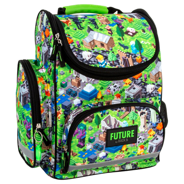 Minecraft Games Pixel 9 tlg. Set Tornister Ranzen Schulranzen Federmappe Tasche