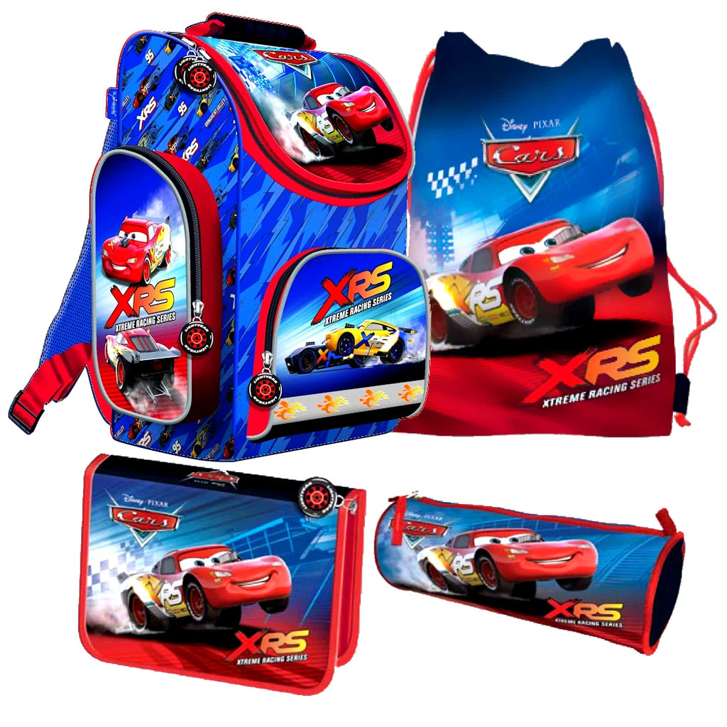 Disney CARS 4 Teile SCHULRANZEN Set