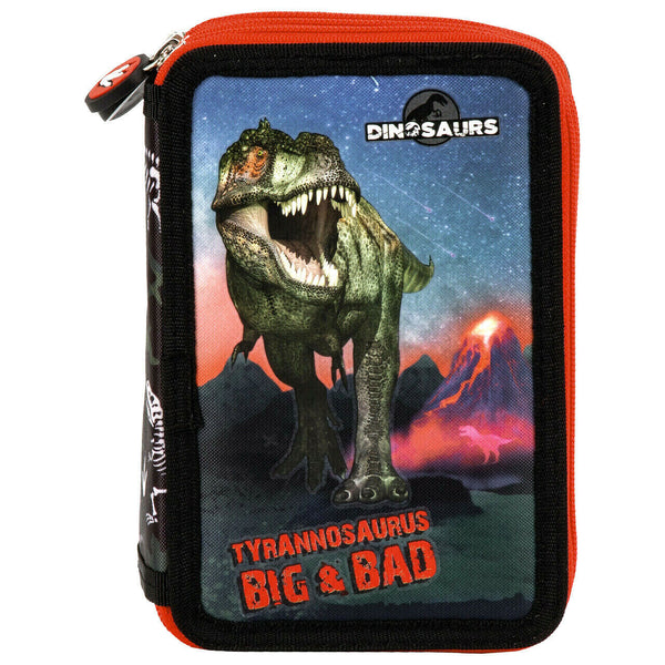 Dinosaurier T-Rex 10 tlg. Set SCHULRANZEN Ranzen FEDERMAPPE Schultüte Tornister