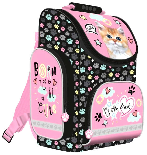 Katze Cat 10 Teile* Set SCHULRANZEN Ranzen Federmappe TASCHE Tornister Schultüte