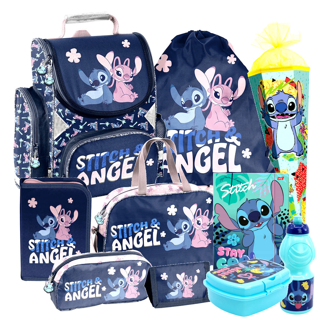 Disney Stitch Lilo 10 t Set Tornister Ranzen Schulranzen Federmappe Schultüte 85