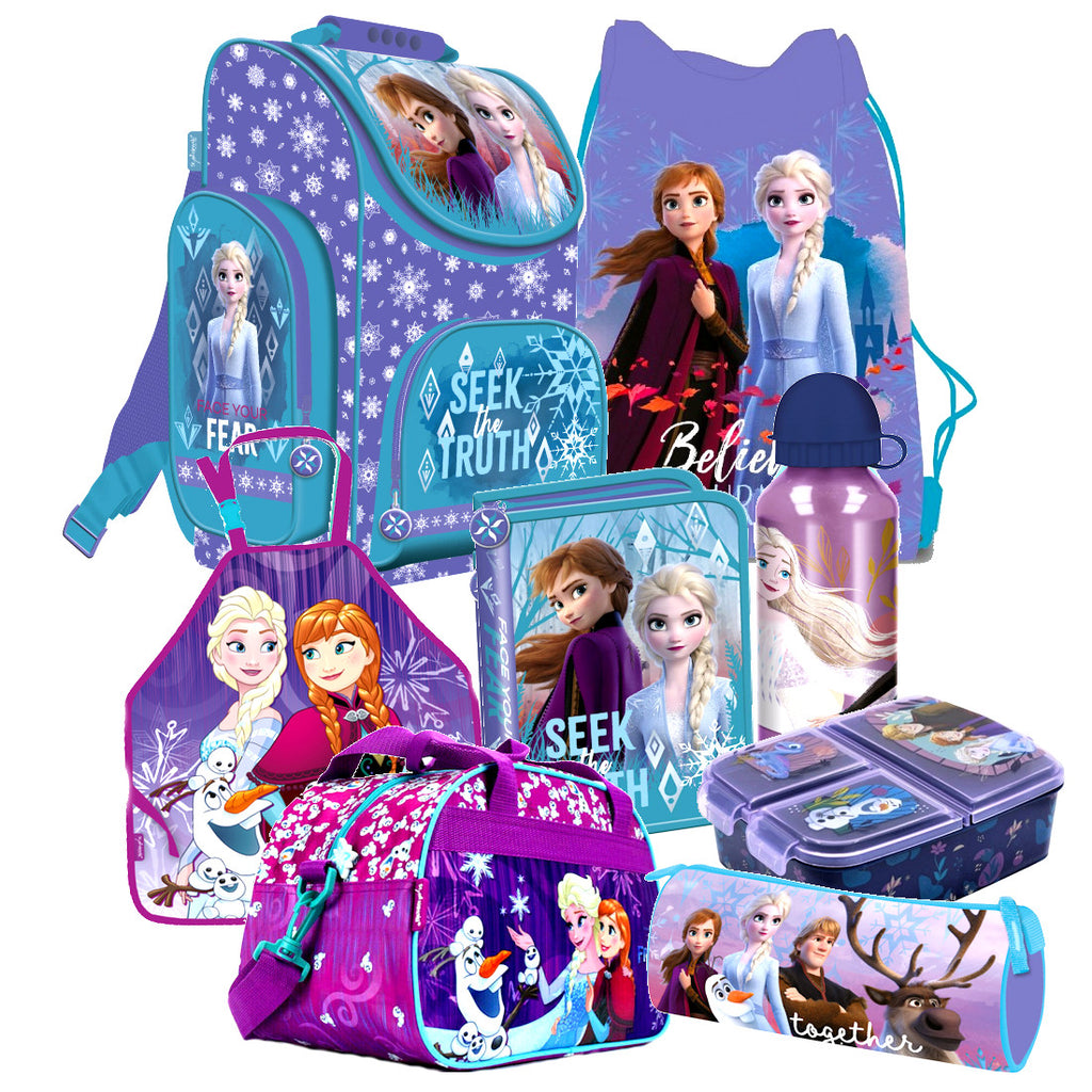 FROZEN Elsa EISKÖNIGIN 8 tl Set SCHULRANZEN Ranzen Federmappe Tasche TORNISTER s