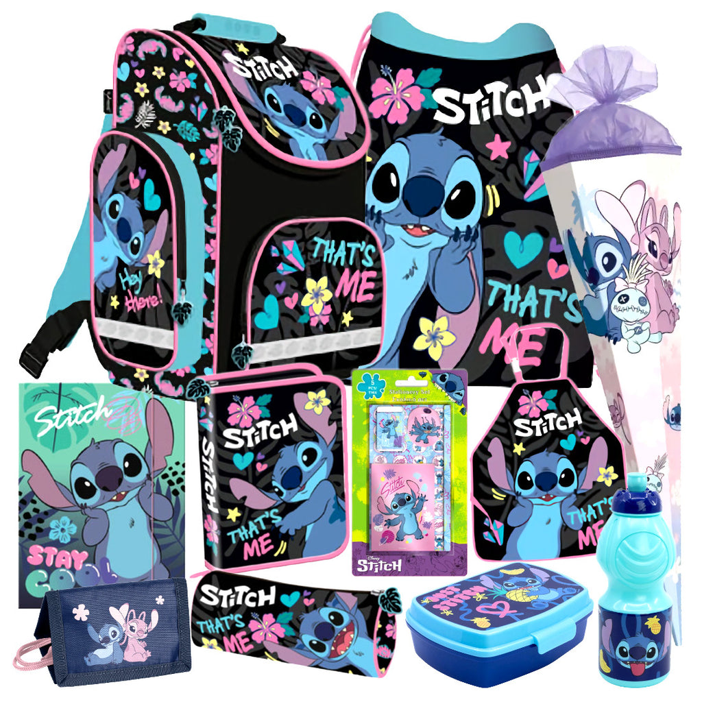 Disney Stitch Lilo 11t Set Tornister Ranzen Schulranzen Federtasche Schultüte 85