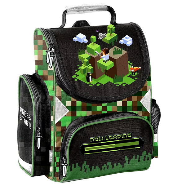 Minecraft Games Pixel 9 tl Set Tornister Ranzen Schulranzen Federmappe Schultüte
