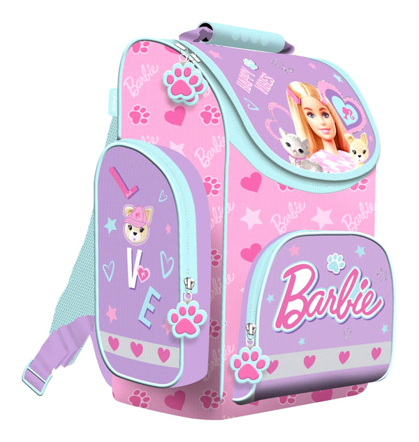BARBIE Schulranzen 9 Teile Set Ranzen Federmappe Tornister Schultüte 85 cm Puppe