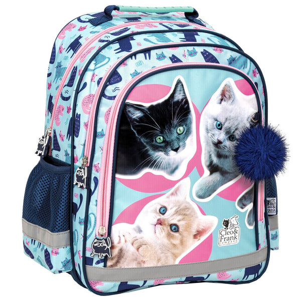 Katze Cats 4 Teile Schulrucksack Set