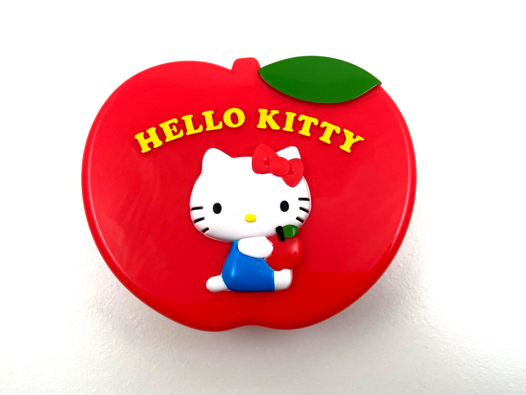 Hello Kitty Sanrio Katze Cat Aufbewahrungsdose Dose 14 x 12 x 5 cm Apple rot