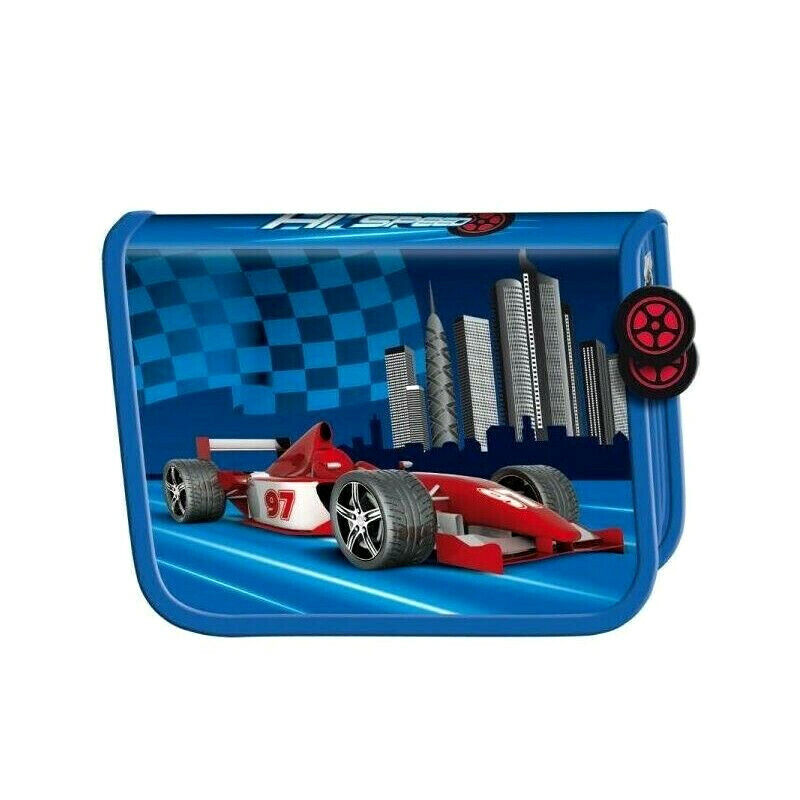 Rennwagen Racing Federmappe blau