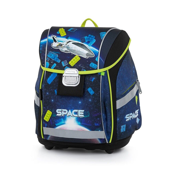 Space Weltraum Raumschiff 5 Teile Set SCHULRANZEN Ranzen TORNISTER Weltall blau