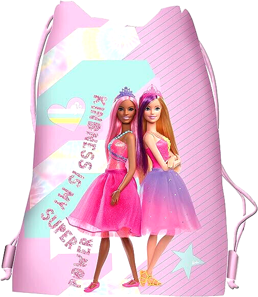 Barbie Mattel " Princess Puppen " Tasche SPORTTASCHE TURNBEUTEL Schuhbeutel 40cm