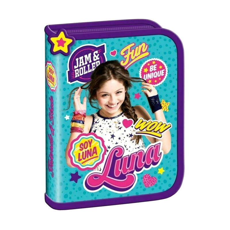 Disney Soy luna FEDERMAPPE türkis FÜR 28 TEILE