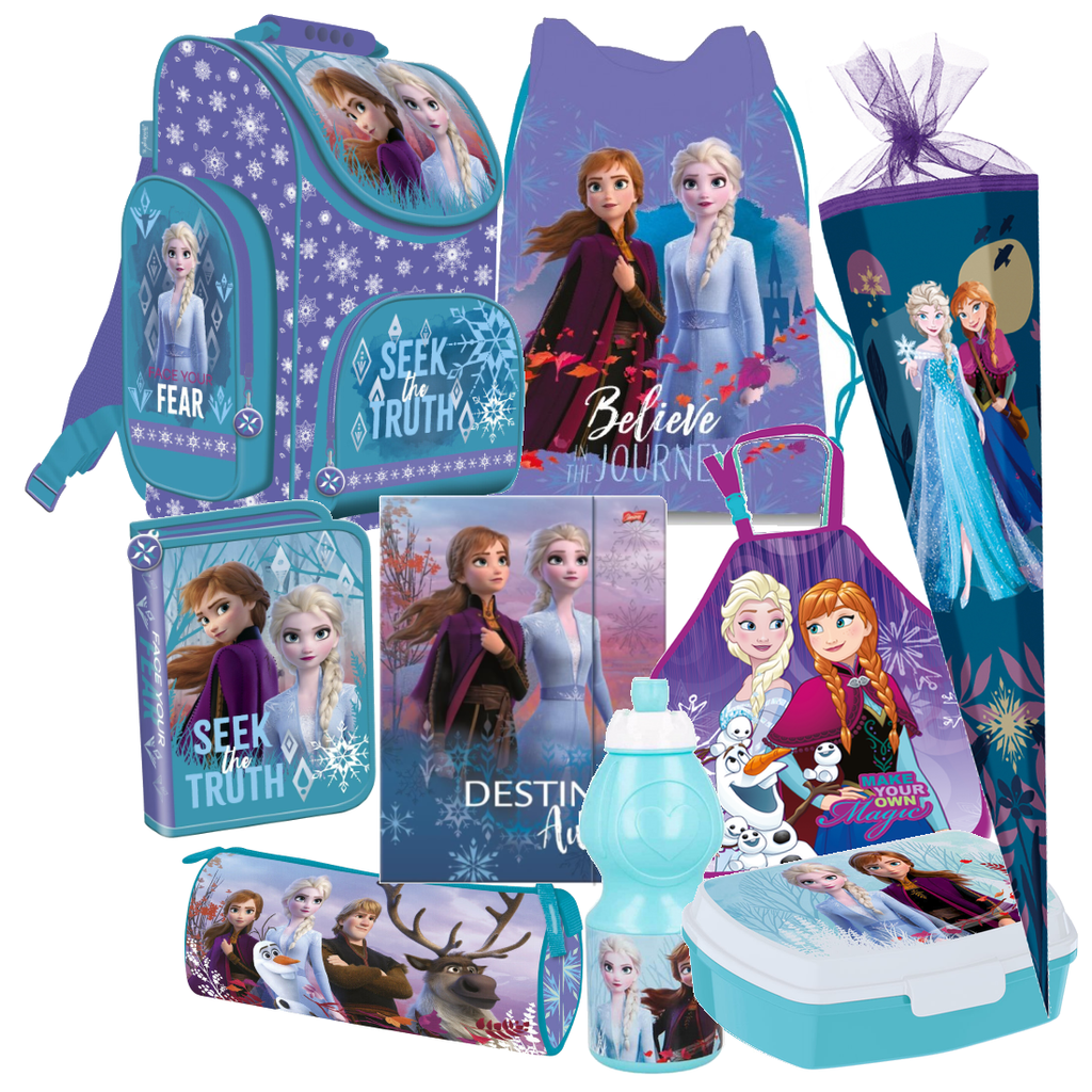 Frozen II 2 Eiskönigin Disney 9 tl SCHULRANZEN Ranzen SCHULTÜTE 85 Set TORNISTER